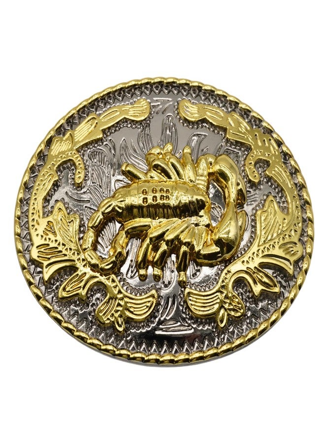 WMG Scorpion Belt Buckle Cowboy Rodeo Western Gold Tone - Image 1